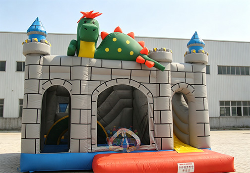 Customizable Inflatable HJC085 Dinosaur Castle