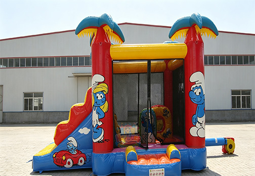 Customizable Inflatable HJC088 Smurfs Bouncer