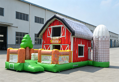 Customizable Inflatable HJC101 Farm House Bouncer