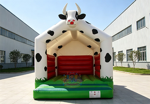 Customizable Inflatable HJC103 Cow Bouncer-2