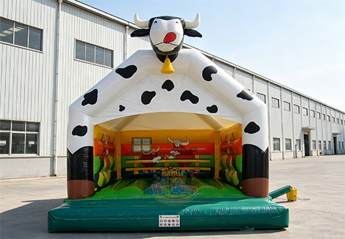 Customizable Inflatable HJC104 Cow Bouncer-3