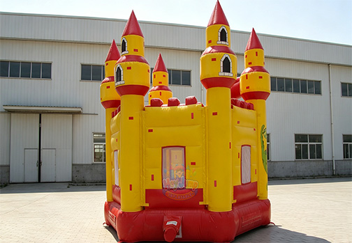 Customizable Inflatable HJC124 Yellow Princess Castle