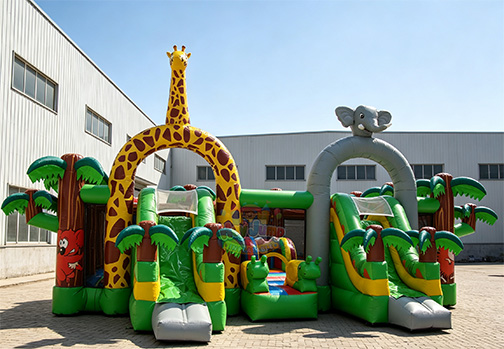 Customizable Inflatable HJC145 Giraffe Bouncer