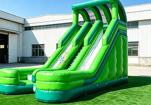 Customizable Inflatable HJS008 Green Slide