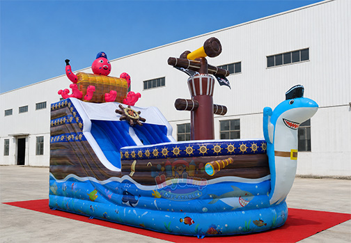 Customizable Inflatable HJS030 Pirate Ship Slide