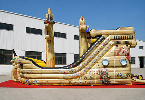 Customizable Inflatable HJS034 Pirate Ship Slide-3