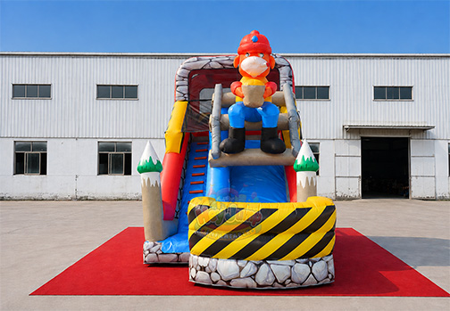 Customizable Inflatable HJS040 Maintenance man Slide