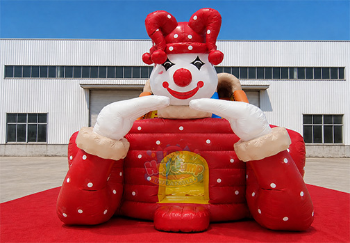 Customizable Inflatable HJS048 Clown Slide