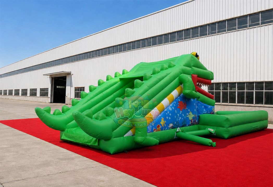 HJS052 Crocodile Jumping Slide