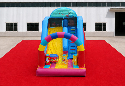 Customizable Inflatable HJS055 Red Blue Slide