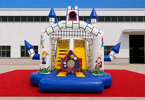 Customizable Inflatable HJS057 Castle Slide-2