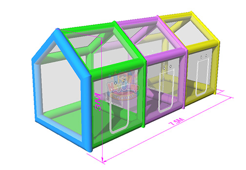 Customizable Inflatable HJT008 Transparent Tent