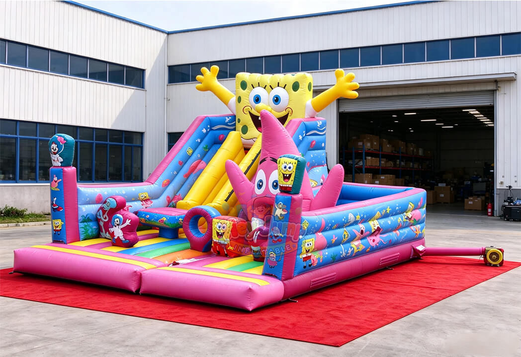HJBC022 Inflatable Spongebob Bouncer-2