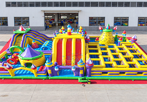 Customizable HJBC025 Inflatable Big Castle Paradise